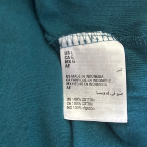 Charter Club Intimates Sleep Shirt Women’s Large Blue (Teal) V Neck Long Sleeve - Picture 3 of 5